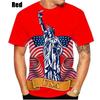 Modisches Herren-Rundhals-Kurzarm-3D-Casual-Farbprint-Casual-Kurzarm-Rundhals-T-Shirt