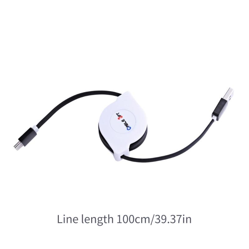 Expandable USB To Type C Charger Cable Versatile Data Cable 10W Anti-winding Perfect for Mobile Devices & Headphones
