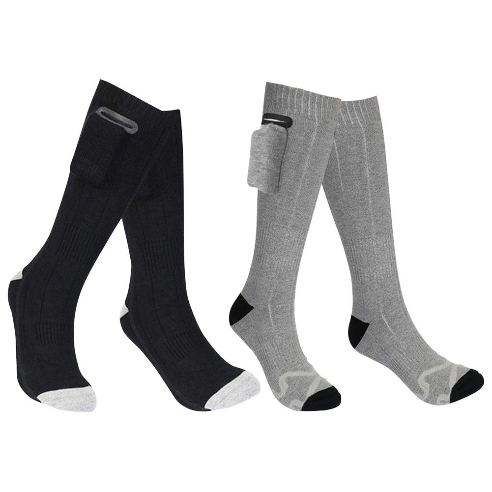 Electric Heated Socks(No Battery) Rechargeable Skiing Sock Breathable Outdoor Sport Socks Warm Cotton Socks for Camping Hiking