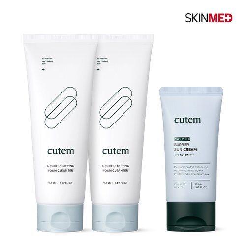 [SKINMED] Acure Purifying Foam Cleanser (2ea) + Waterful Barrier Sunscreen (1ea)_687568