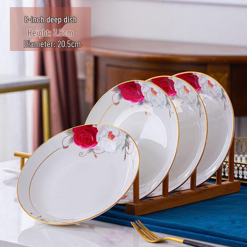 Handun Gold Rose Bloom Dinnerware Set
