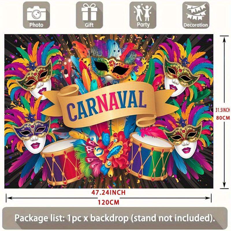 2D Flat 1pc, Carnival Celebration Polyester Banner, Suitable for Home and Party Decoration, Photography Background
