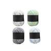 5 Rolls Multicolor Gradient Cotton Yarn for Hand Knitting Crochet Projects Sweaters Hats Gloves Scarves Shawls Christmas Gifts