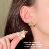 Papalacha Pink Gem Butterfly Necklace, Dancing, 18K Gold Dust Plated Love Rainbow, Zircon Earrings