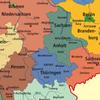 Německá mapa Německa s politickým rozdělením Obrázky Malby Mapa Domácí nástěnná dekorace, Cestovní/Vzdělávací pomůcky