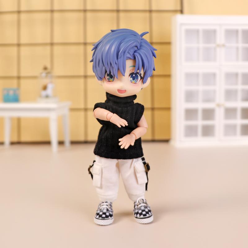 Ob11 Doll Clothes Pocket Overalls Casual Trousers for Molly, Gsc, Pd9, Ymy, Obitsu11, 1/12bjd Doll Pants Doll Accessories Toy