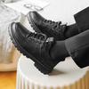 New retro handmade men's shoes leather shoes outdoor casual men's social shoes lace-up sewn non-slip