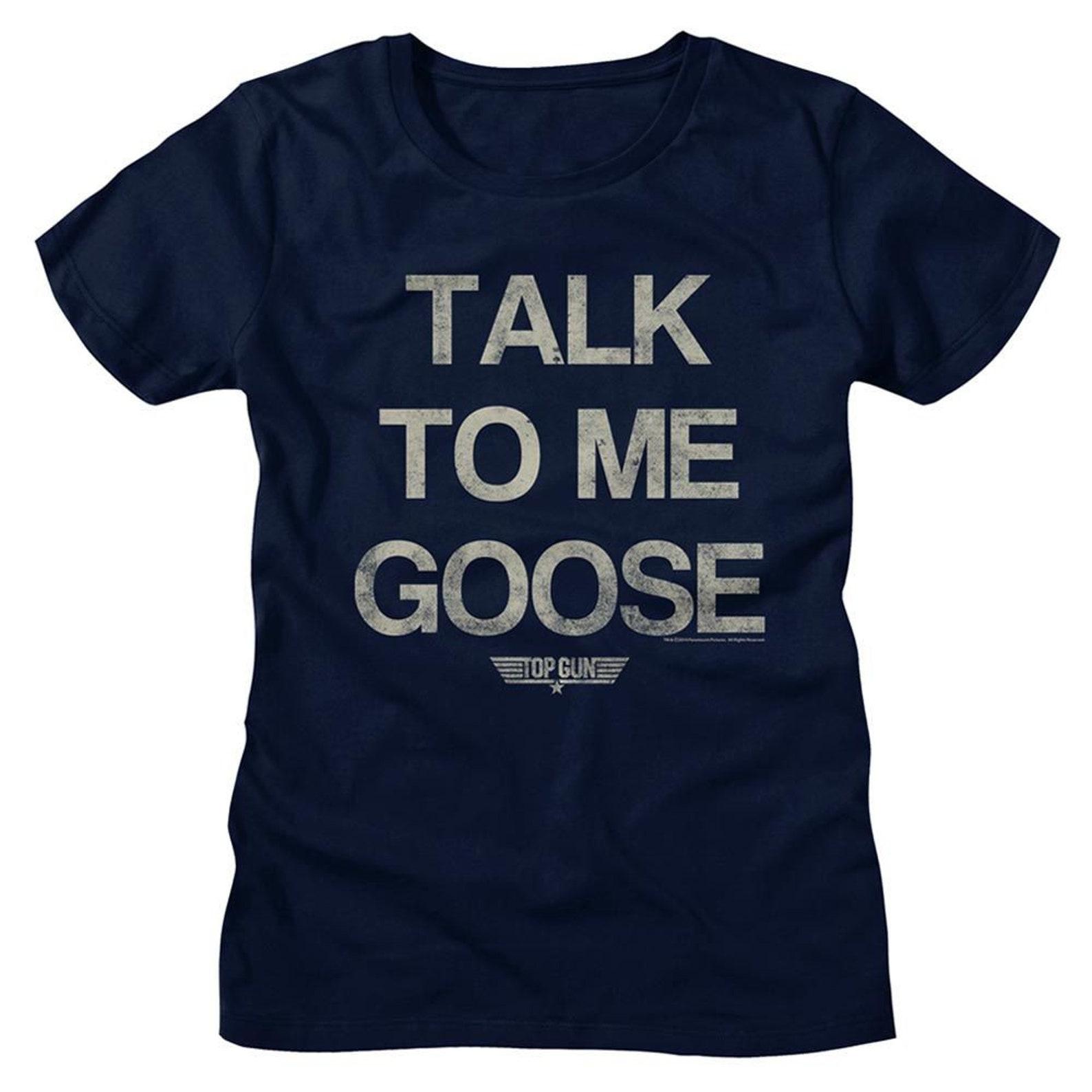 Top Gun Talk Goose Navy Women s T-Shirt S
