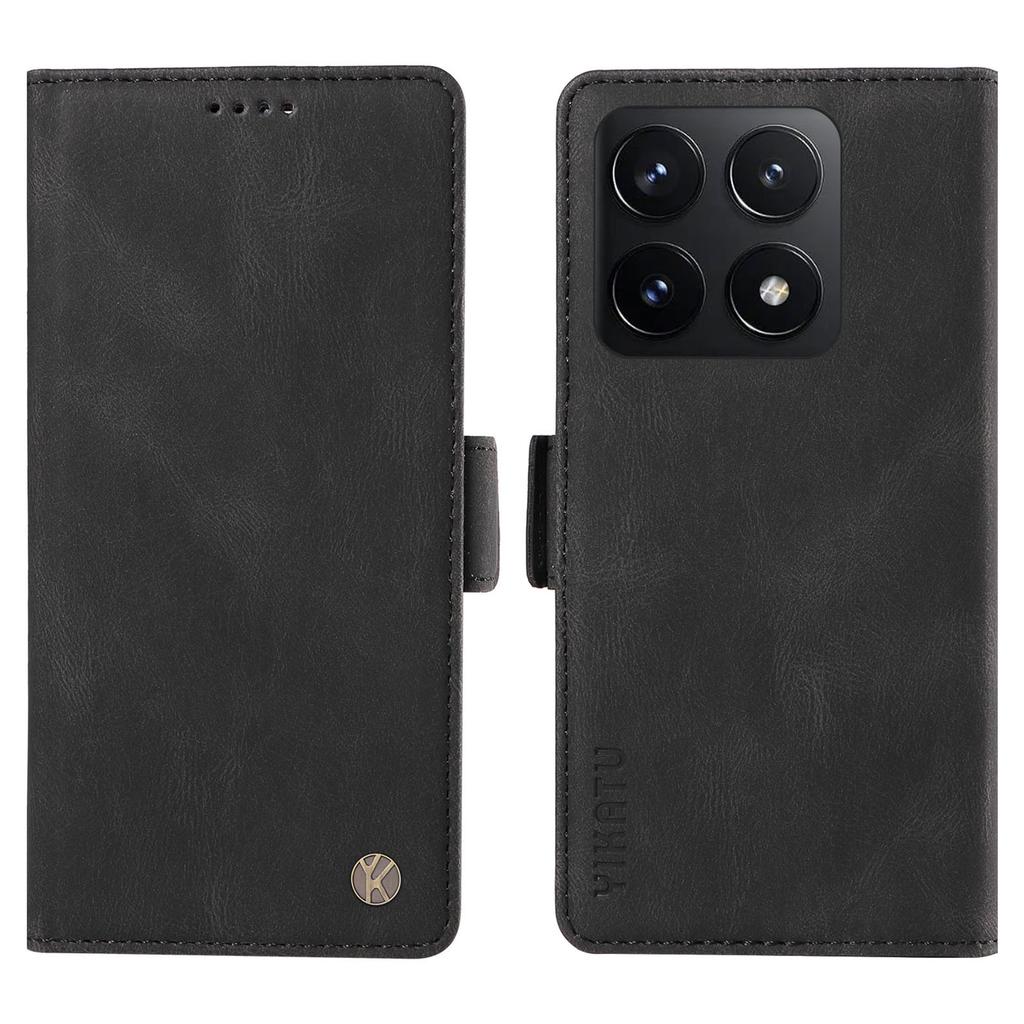 YIKATU YK-005 For Xiaomi 14T Case PU Leather Wallet Phone Cover Skin Touch Feeling