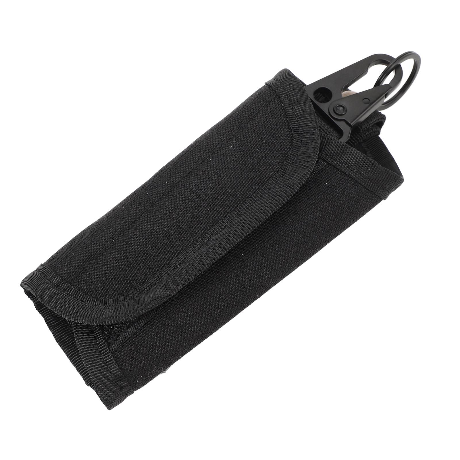 

Key Bag Black Stylish Anti Theft Nylon Portable Multifunctional Key Pouch for Outdoor