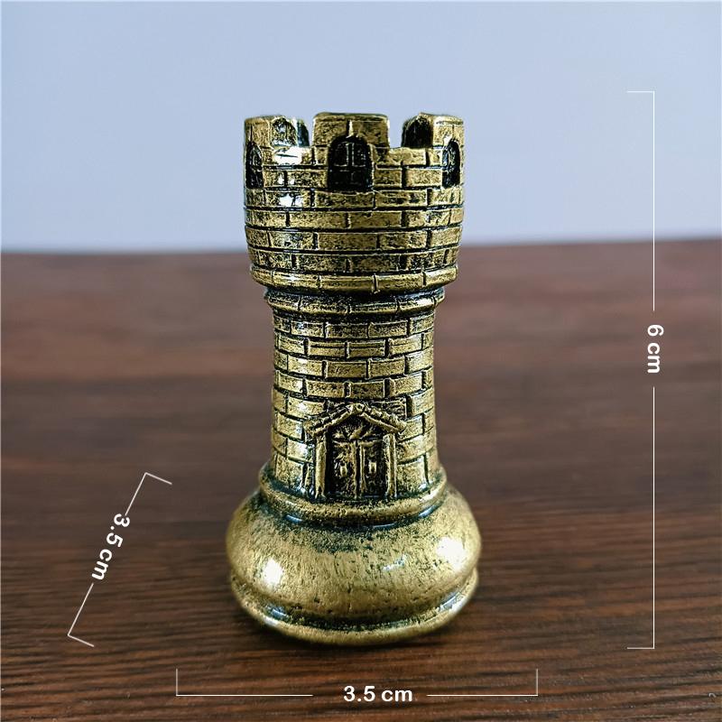 Black & White International Chess Figurines Statue Chess Pieces Board Games Accessories Home Decor Chessmen Ornaments