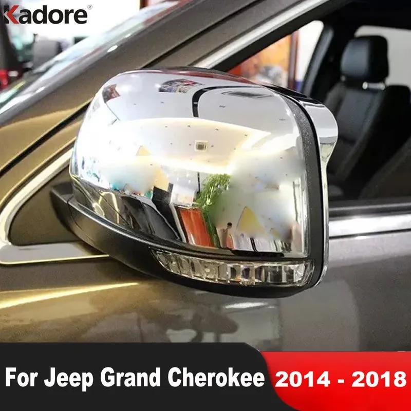 

Накладка на зеркало заднего вида Для Jeep Grand Cherokee 2014 2015 2016 2017 2018 Хромированные Автоаксессуары Колпачок Рамка Бокового Зеркала