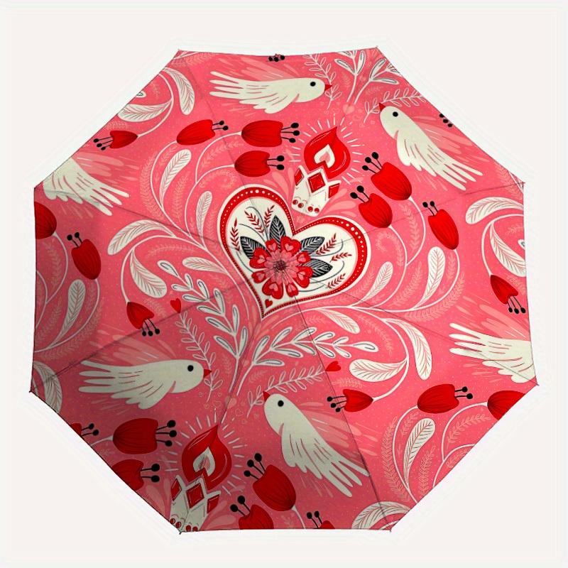 

1pc Floral DesignAutomatic Folding Umbrella, Portable & Foldable Design with 8 Ribs, Casual Outdoor Accessory yy250804225