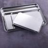 Stainless Steel Anti-rust Fruit Plate Rectangle Baking Tray Loaf Pan Cake Dish Cookie Sheets