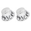 2PCS Rear Wheel Axle Covers Kit Chrome Plated Prevent Rust for Most Trucks Trailers Vehicles with 33mm Flange Lug Nuts