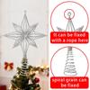 1Pc Christmas Glowing Tree Topper Five-pointed Shining Lamp Xmas Colorful TopStar Ornaments Navidad Decoration