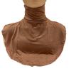 New Womens Muslim Modal Fake False Collar Islamic Hijab Extensions Turtleneck High Neck Cover Warmer Bright Solid Color Half Top