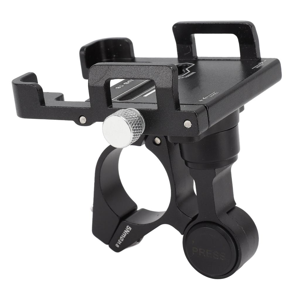 Sykkeltelefonholder Aluminiumslegering Roterende Motorsykkeltelefonholder for Sykkel Motorsykkel