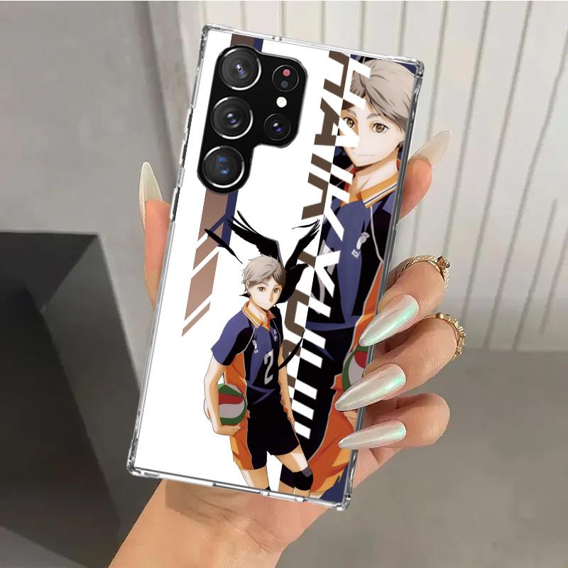 

Чехол для телефона Haikyuu Oya School Volleyball для Samsung Galaxy S26 S24 S23 Ultra S25 Edge S22 S21 Plus S20 FE + Мягкая печать Sh Samsung S24