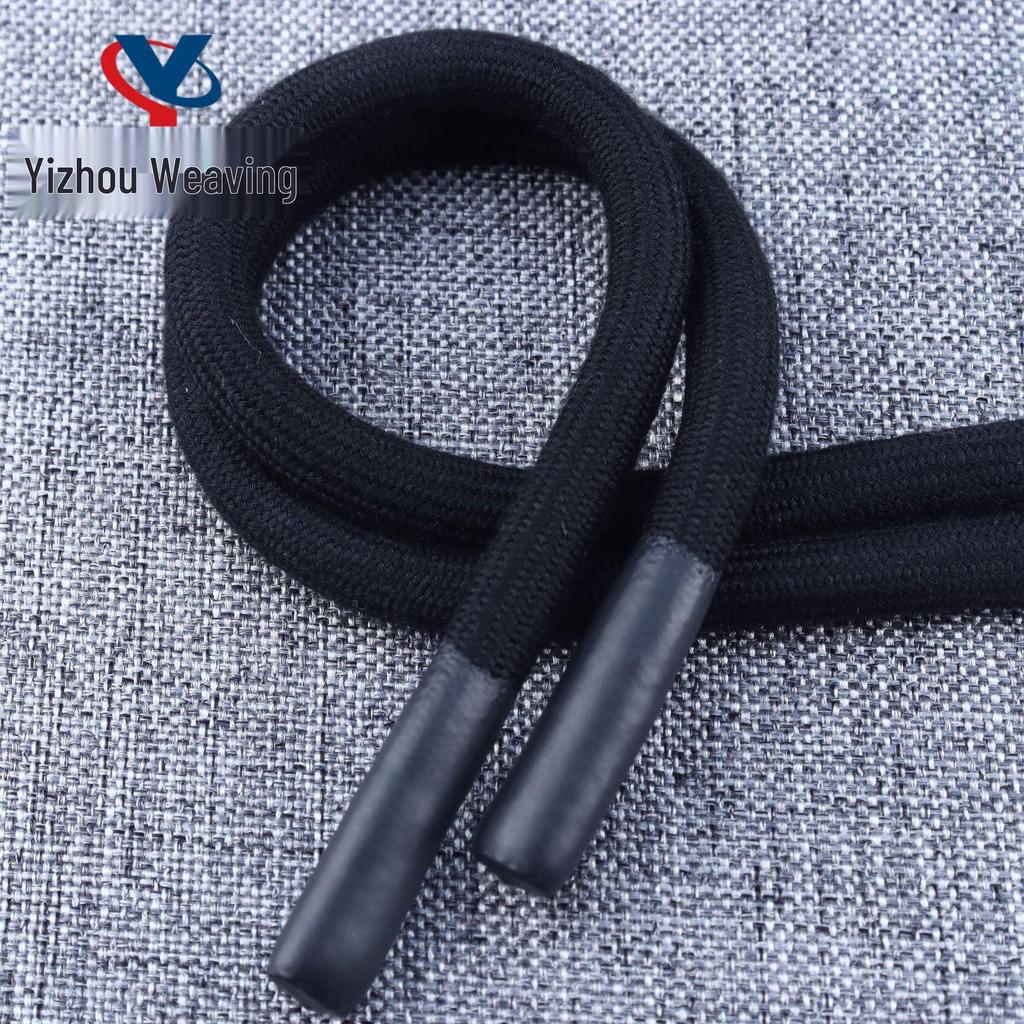 20-Color 8MM Resin Tip Drawstring for Hoodies & Sports Pants - Polyester Cotton Blend