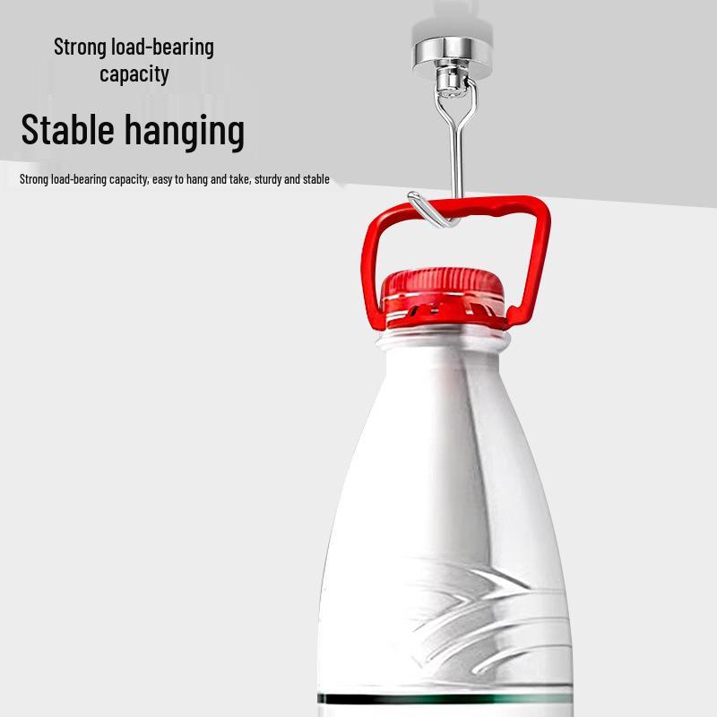 Rotating No-Drill Metal Magnetic Bathroom Door Hook