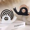 Incense Holders Coil Incense Burner Frame Iron Mosquito Coil Holder Modern Repellent Incense Rack For Household Bedroom Patio