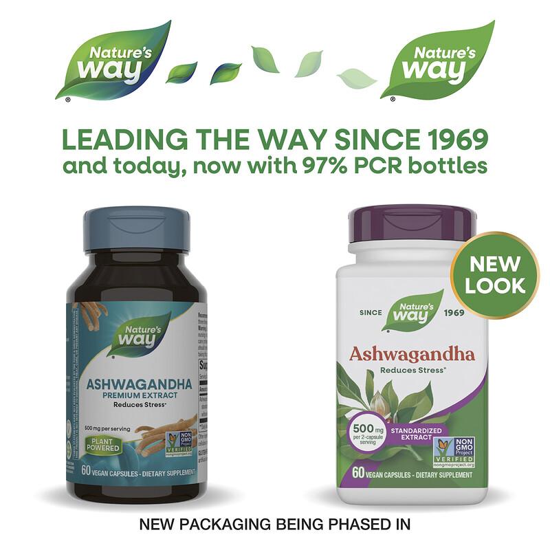 Ashwagandha, Standardized Extract, 500 mg, 60 Vegan Capsules (250 mg Per capsule)