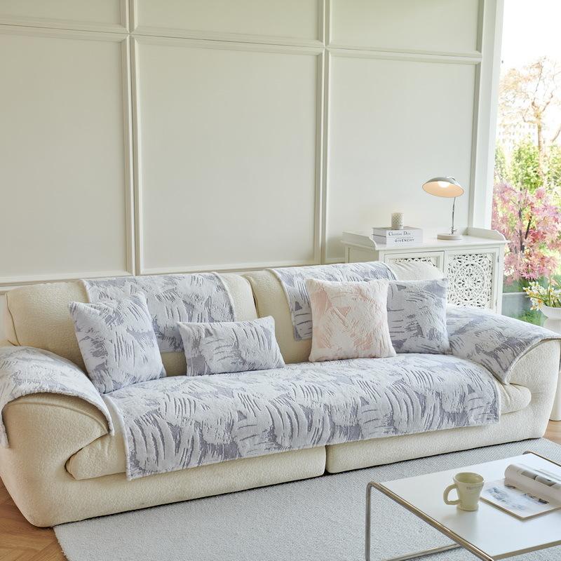 

Sofa Cushion Rabbit Plush Sofa Seat Cushion Non-Slip Sofa Towel Autumn And Winter Sofa Cover Sofa Cover Sofa Cover Towel 70*70cm