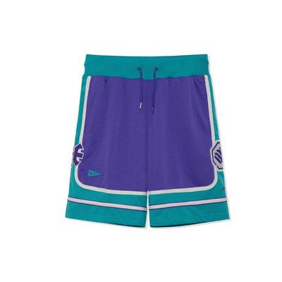 Li Ning Badfive Contrast Color Loose Basketball Shorts Men Shorts Purple AAPR437-2