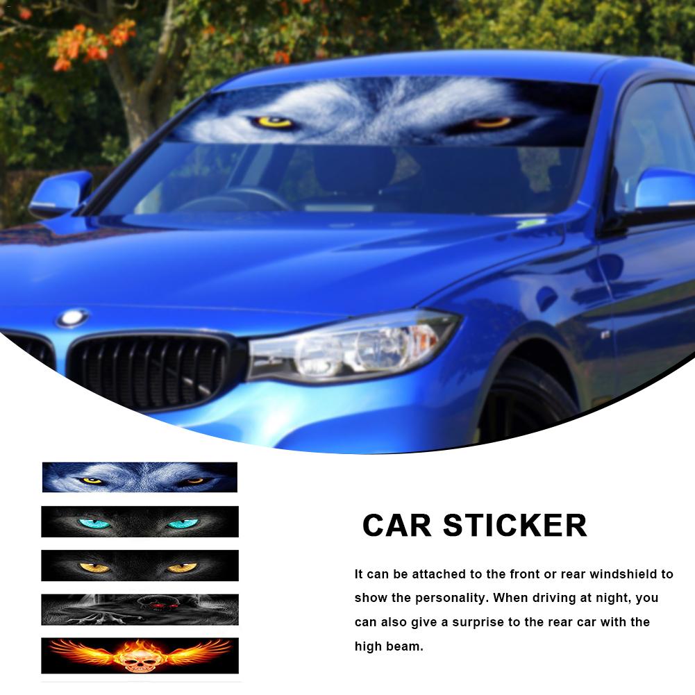 Auto-Windschutzscheibenaufkleber, Front-Dateiaufkleber, dekorativer Schatten, hintere Autoaufkleber, 3D-Stereo-Autoaufkleber, universeller Autoaufkleber