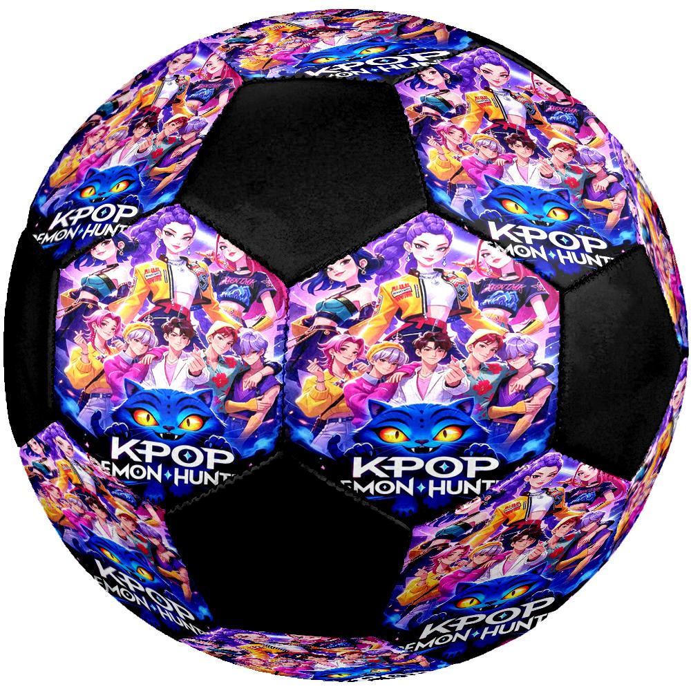 KPop Demon Hunters Theme Size 5 Soccer Ball, Suitable for Both Indoor and Outdoor Matches, a Gift Suitable for Everyone.