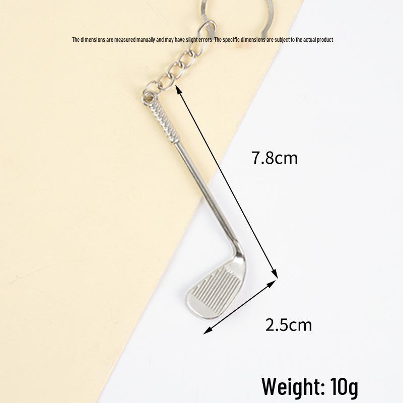 Creative Golf Ball Keychain Pendant: Simulated Golf Souvenir & Promotional Gift