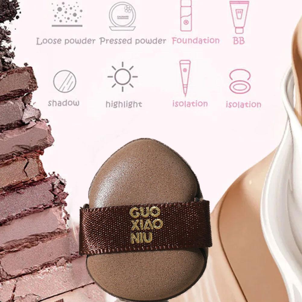 Mini Finger Powder Puff 6 Piece/Pack Makeup Powder Puff Loose Super Soft Makeup Blender Puff Air Cushion Foundation Sponge Tool