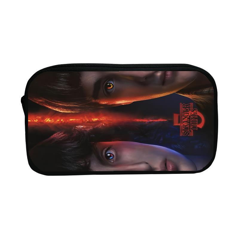 Stranger Things Large Capacity Pencil Case for Students - Stationery Storage Bag