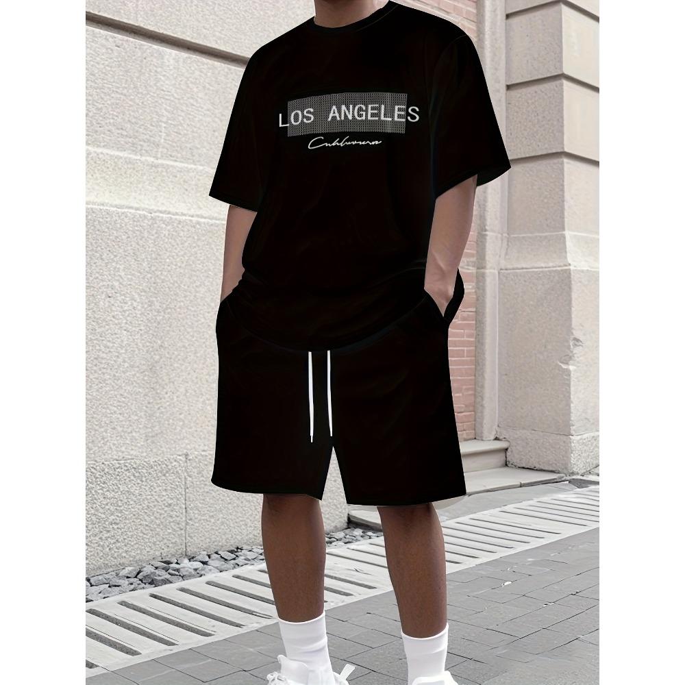 

Summer Men s Casual Fashion Simple Trend Suit Short Sleeve Shorts Versatile Breathable 6XL
