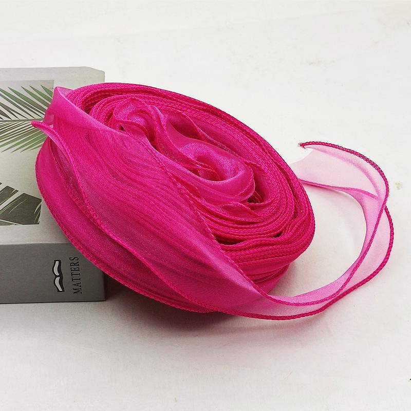 Large Fish Tail Yarn Ribbon with Flower Design - Handmade Binding Tape for Floral and Baking Packaging