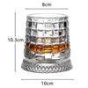 Premium Clear Whiskeys Glass with Rotating Base for Stress Reduction Crystal Cocktail WIne Glass Elegant Glassware Gift