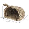 Straw Braid Rabbit Head Shape Chinchilla Hamster Hedgehog Grass Warm House Nest