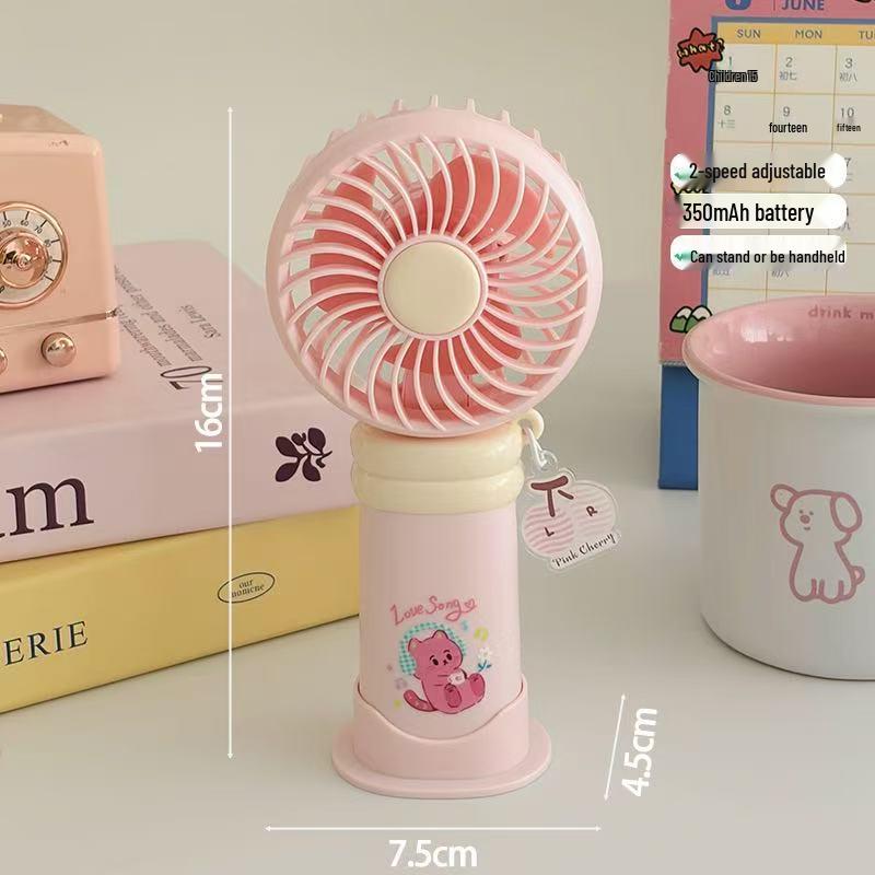 Crayon Shin-chan USB Rechargeable Handheld Mini Fan - Cute Cartoon Design for Students Refer to details