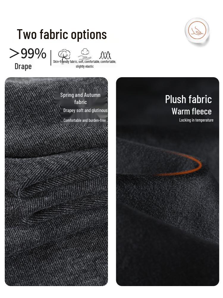 Autumn/Winter 2025 High-Waist Fluffy Drape Wide-Leg Pants for Women