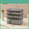 Multifunctional Nylon Travel Makeup Bag With Large Capacity And Mesh Clear Visibility For Home And Trips