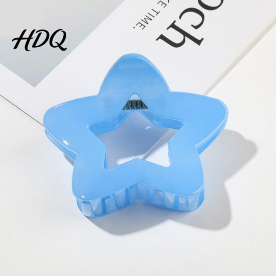 Hair Claw For Long for Women Transparent Clip with Elastic Stable Teeth