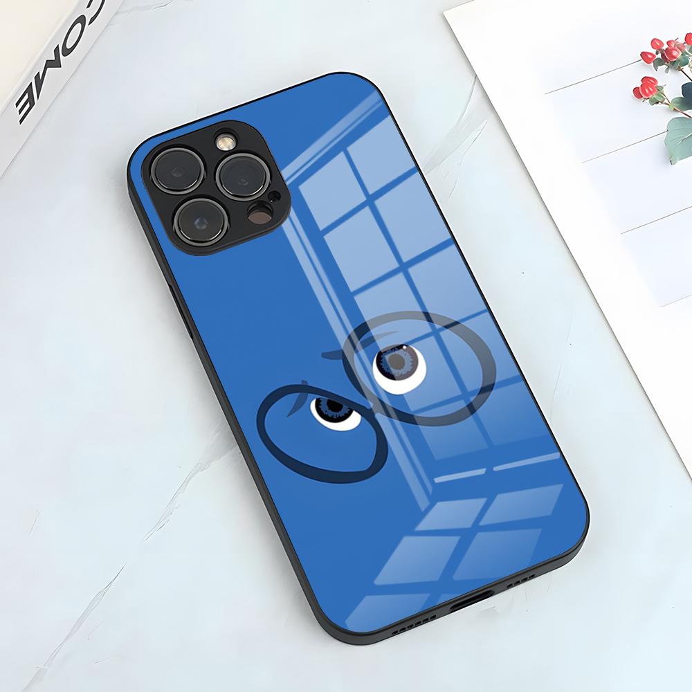 Lovely I-Inside Out 2 Phone Case For IPhone 17 Pro Max 15 Pro 16 14 Plus 12 13 Mini 11 Pro Shockproof Glass Cover