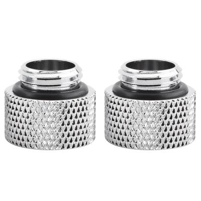 2pcs Water Cooling G1 4 Male To Female Extender Fitting Adapter Screw Seat