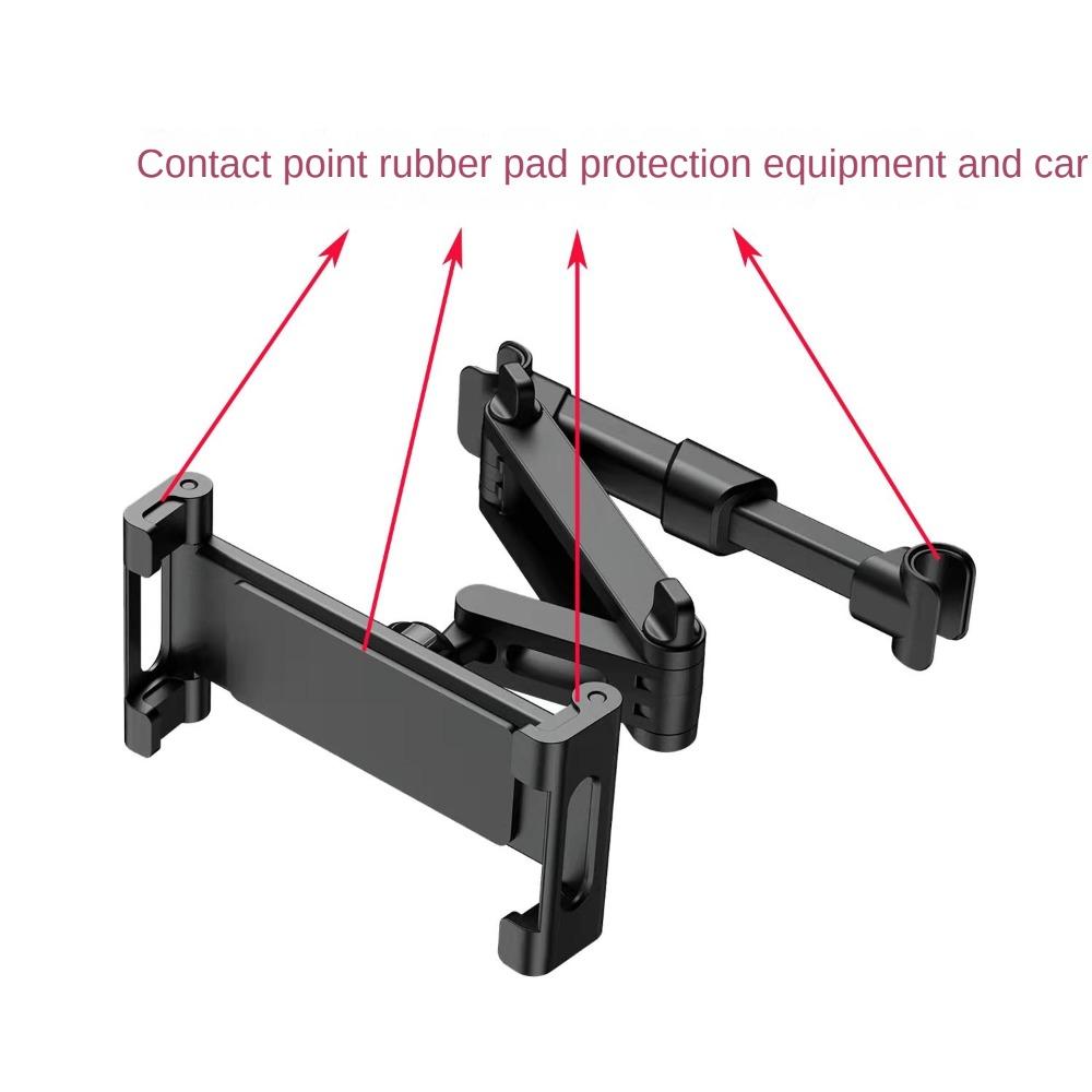 Bracket Car Headrest Tablet Holder Telescopic Car Rear Pillow Phone Holder Car Back Seat Stand  Pad