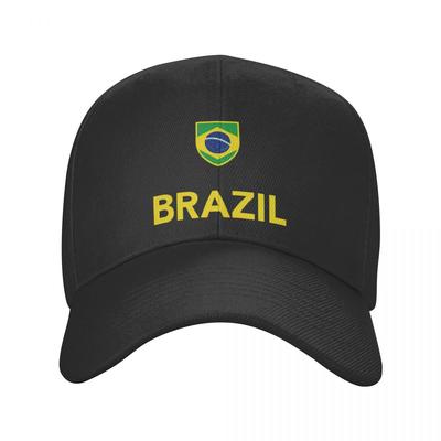 Cool Brazil Soccer Football Baseball Cap Unisex Women Custom Adjustable Adult Brazulian Flag Dad Hat Spring