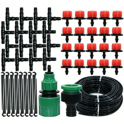Sistema di irrigazione Attrezzi da giardino Kit di irrigazione a goccia Tubo di irrigazione automatico con installazione comoda regolabile Risparmio di acqua