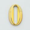 Etiqueta adhesiva dorada para el hogar, 5Cm de altura, dirección, puerta, número de casa moderno dorado, 1 ud.