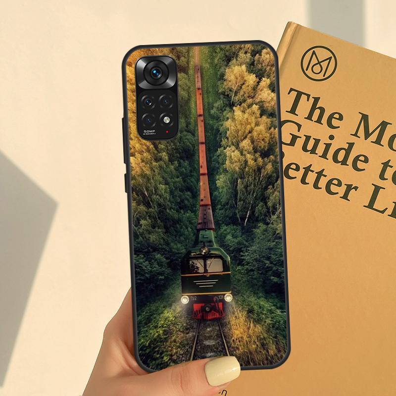 Classic Steam Train Railway For Redmi Note 12 Pro Plus Case For Redmi Note 10 11 Pro 8 9 11S 12S 10A 9C 10C 12C Cover