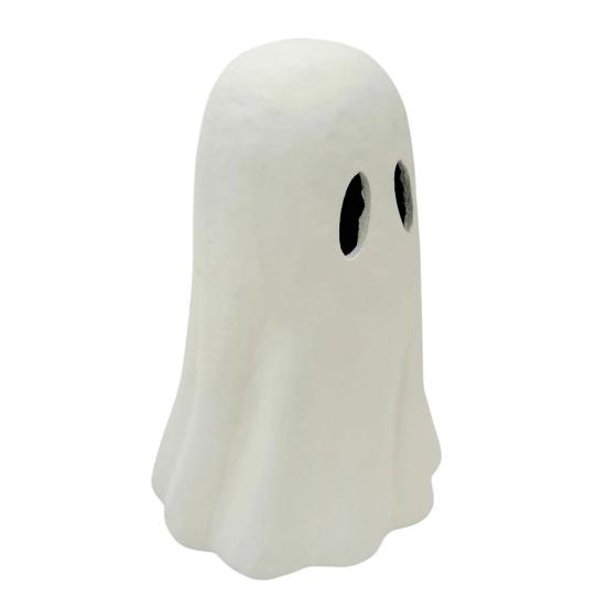 Halloween Ghost Figurine Spooky Small White Ghost Statue Resin Tabletop Decoration for Halloween Indoor Home Shelf Desk Decor
